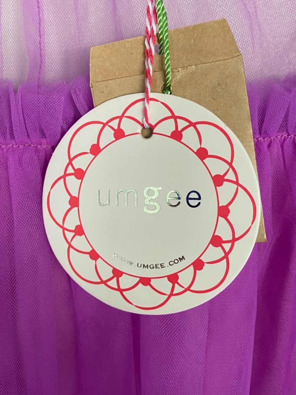Umgee Boutique Style Purple Tulle Short Sleeve Blouse Womens Size Medium NWT - Picture 7 of 9